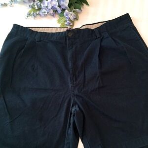 Chaps Navy Classic Chino Shorts (40)